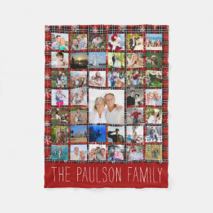 Couverture Polaire Russe Hiver Rouge Noir Plaid Nom du flocon de neig