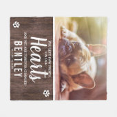 Couverture Polaire Russe Pet Memorial Photo (Devant (Horizontal))