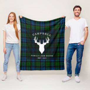 Couverture Polaire Russe Plaid Clan Campbell Militaire Tartan