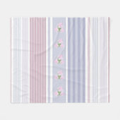 Couverture Polaire Russe, rayé, patchwork (Devant (Horizontal))