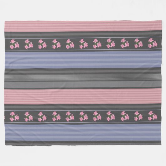 Couverture Polaire Russe, rayé, patchwork (Devant (Horizontal))