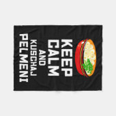 Couverture Polaire Russian Keep Calm Eat Pelmeni Funny Russian Saying (Devant (Horizontal))