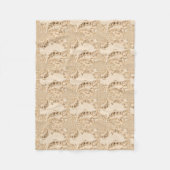 Couverture Polaire Rustic Antique Musical Notes (Devant)