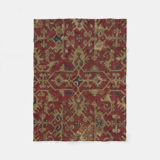 Couverture Polaire Rustic Antique Oriental Persian Red Pattern (Devant)