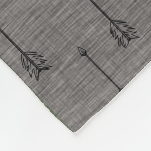 Couverture Polaire Rustic Buck - vert et gris (Coin)