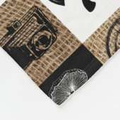 Couverture Polaire Rustic Camping Extérieur Aventure (Coin)