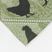 Couverture Polaire Rustic Farmhouse Hen Pattern – In Green (Coin)