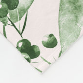 Couverture Polaire Rustic Green Holly Trois photo Collage Holiday (Coin)