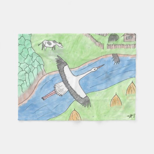 Couverture Polaire "Rustic motifs" (Devant (Horizontal))