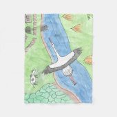 Couverture Polaire "Rustic motifs" (Devant)