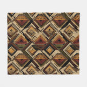 Couverture Polaire Rustic Southwestern Stripe Pattern (1) (Devant (Horizontal))