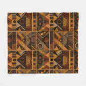Couverture Polaire Rustic Southwestern Stripe Pattern (4) (Devant (Horizontal))