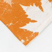 Couverture Polaire Rustique Automne Feuilles Motif (Coin)