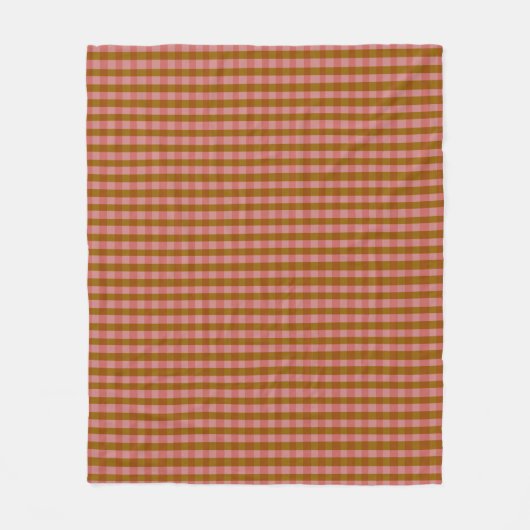 Couverture Polaire Rustique Automne Plaid Motif géométrique  (Devant)