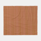 Couverture Polaire Rustique Automne Plaid Motif géométrique  (Devant (Horizontal))