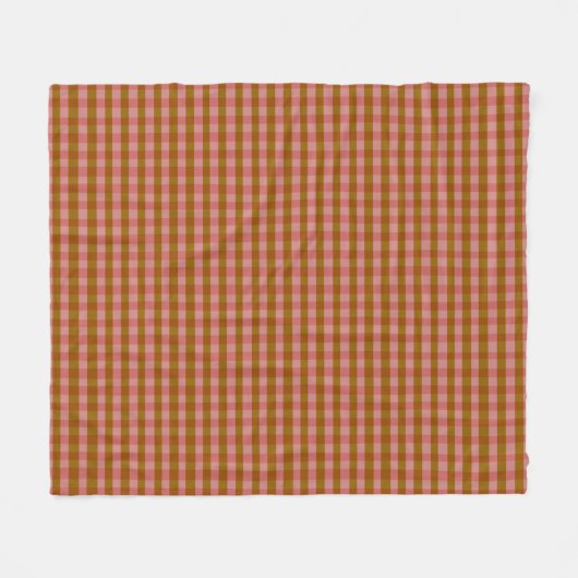 Couverture Polaire Rustique Automne Plaid Motif géométrique  (Devant (Horizontal))