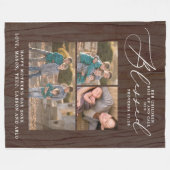 Couverture Polaire Rustique Bienheureux Maman Proverbes 31 Écriture 3 (Devant (Horizontal))