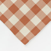 Couverture Polaire Rustique chaud Automne Brown Cosy Motif de tableau (Coin)