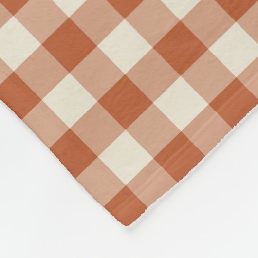Couverture Polaire Rustique chaud Automne Brown Cosy Motif de tableau (Coin)