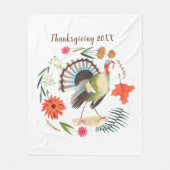 Couverture Polaire Rustique Elegant Turquie Botanique (Devant)