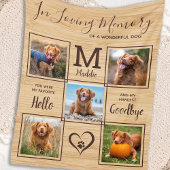 Couverture Polaire Rustique En Mémoire Amoureuse Photo Collage Pet Me