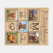 Couverture Polaire Rustique En Mémoire Amoureuse Photo Collage Pet Me (Devant (Horizontal))