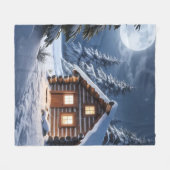 Couverture Polaire Rustique Moonlight Cosy Cabine d'hiver (Devant (Horizontal))