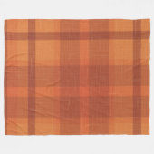 Couverture Polaire Rustique Orange Automne Plaid Tartan Enveloppement (Devant (Horizontal))