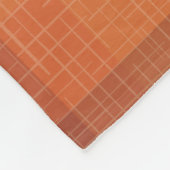 Couverture Polaire Rustique Orange Automne Plaid Tartan Enveloppement (Coin)