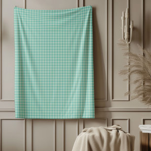 Couverture Polaire Rustique Pastel Vert Tarte de Noël Tartan Plaid Ch