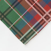 Couverture Polaire Rustique Plaid MacCulloch Famille Tartan (Coin)