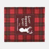 Couverture Polaire Rustique Plaid Rouge Wallace Tartan (Devant (Horizontal))
