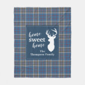 Couverture Polaire Rustique Plaid Tartan Thompson Personnalisé (Devant)