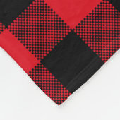 Couverture Polaire Rustique Rouge Plaid Motif vacances personnalisées (Coin)