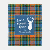 Couverture Polaire Rustique Tartan Clan Murray Plaid (Devant)