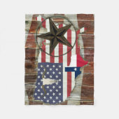 Couverture Polaire Rustique Texas Lone Star Texas Long Horn (Devant)