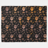 Couverture Polaire Rusty Steampunk Balloon Thème (Devant (Horizontal))