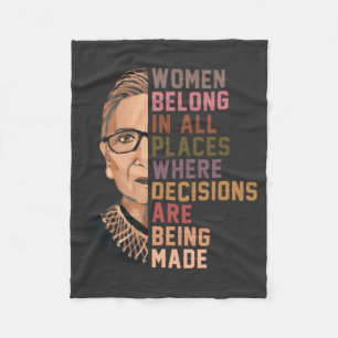Couverture Polaire Ruth Bader Ginsburg RBG