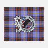 Couverture Polaire Rutherford Clan Badge Tartan Plaid (Devant (Horizontal))