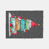 Couverture Polaire Rv Camng Camper Travel Vacation Christmas Tree Xma (Devant (Horizontal))