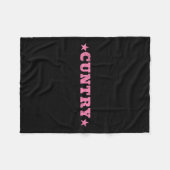 Couverture Polaire Ry Cowboy, Country Music, Cowboy Western (Devant (Horizontal))