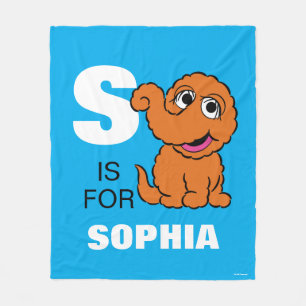 Couverture Polaire S est pour Snuffleupagus Ajouter Votre Nom