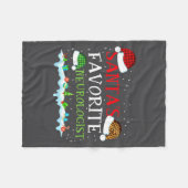 Couverture Polaire s Favorite Santa Neurologist Fun (Devant (Horizontal))