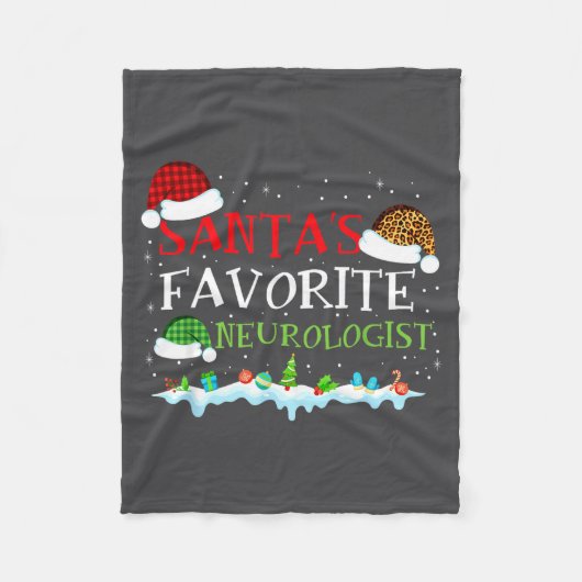 Couverture Polaire s Favorite Santa Neurologist Fun (Devant)