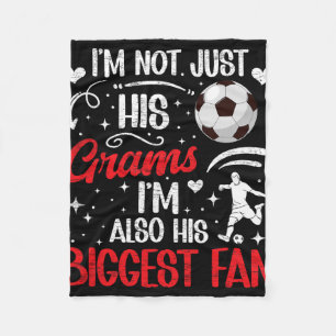 Couverture Polaire Sa plus grande fan Grams de foot d'un joueur de fo