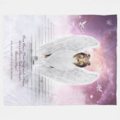Couverture Polaire Sable Collie Guardian Angel, Escaliers au Ciel - (Devant (Horizontal))