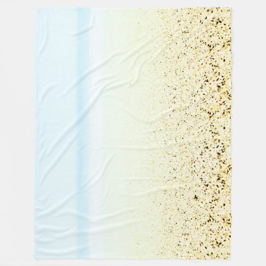 Couverture Polaire Sable et mer Calme Côté (Devant)