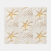 Couverture Polaire Sable et Starfish couleur neutre naturelle (Devant (Horizontal))