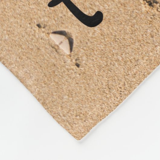 Couverture Polaire Sable et Starfish Message personnalisé Plage (Coin)