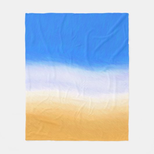 Couverture Polaire Sable et Surf (Devant)